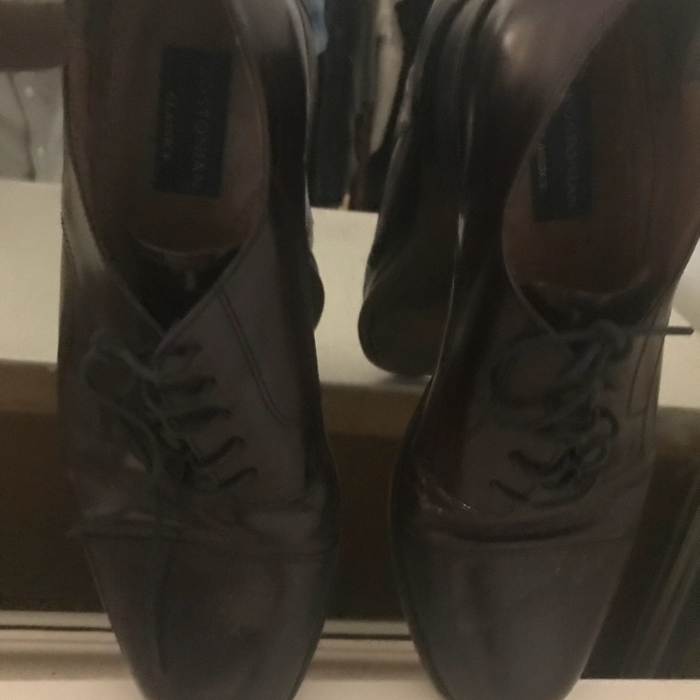 Brown Italian men leather shoes: